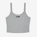Strappy Micro Rib Cropped Tank Top