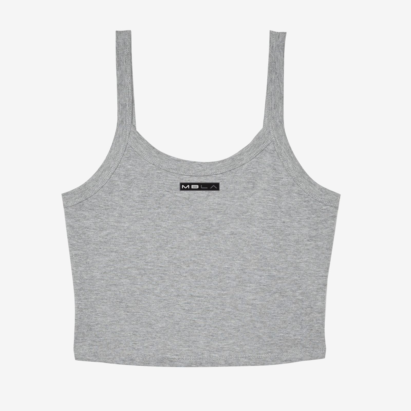 Strappy Micro Rib Cropped Tank Top