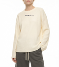 Raw Edge Waffle Knit Long Sleeve Shirt