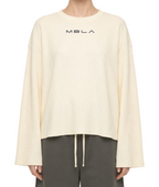 Raw Edge Waffle Knit Long Sleeve Shirt