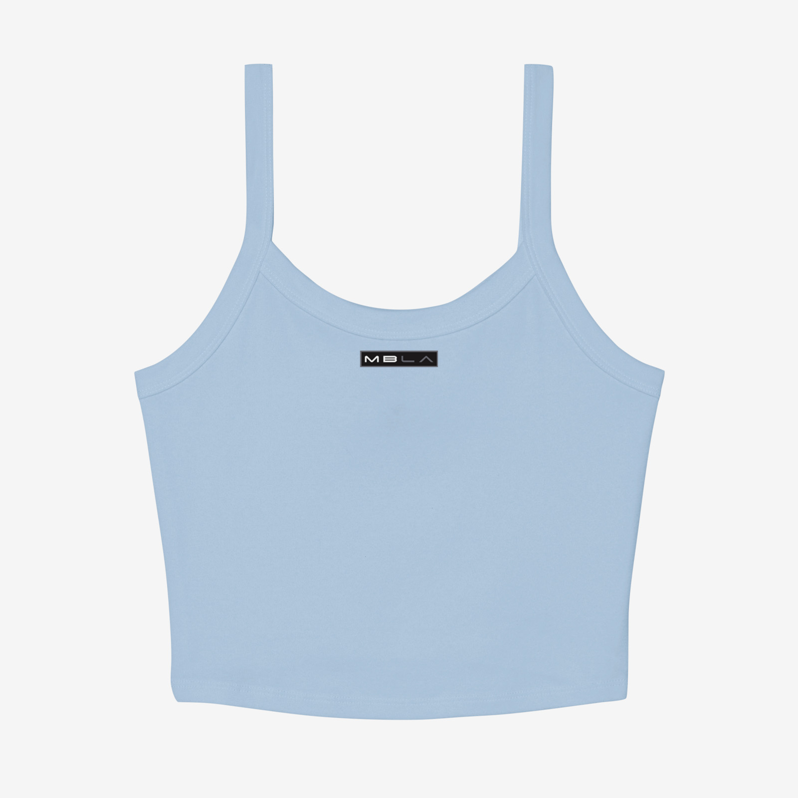 Strappy Micro Rib Cropped Tank Top