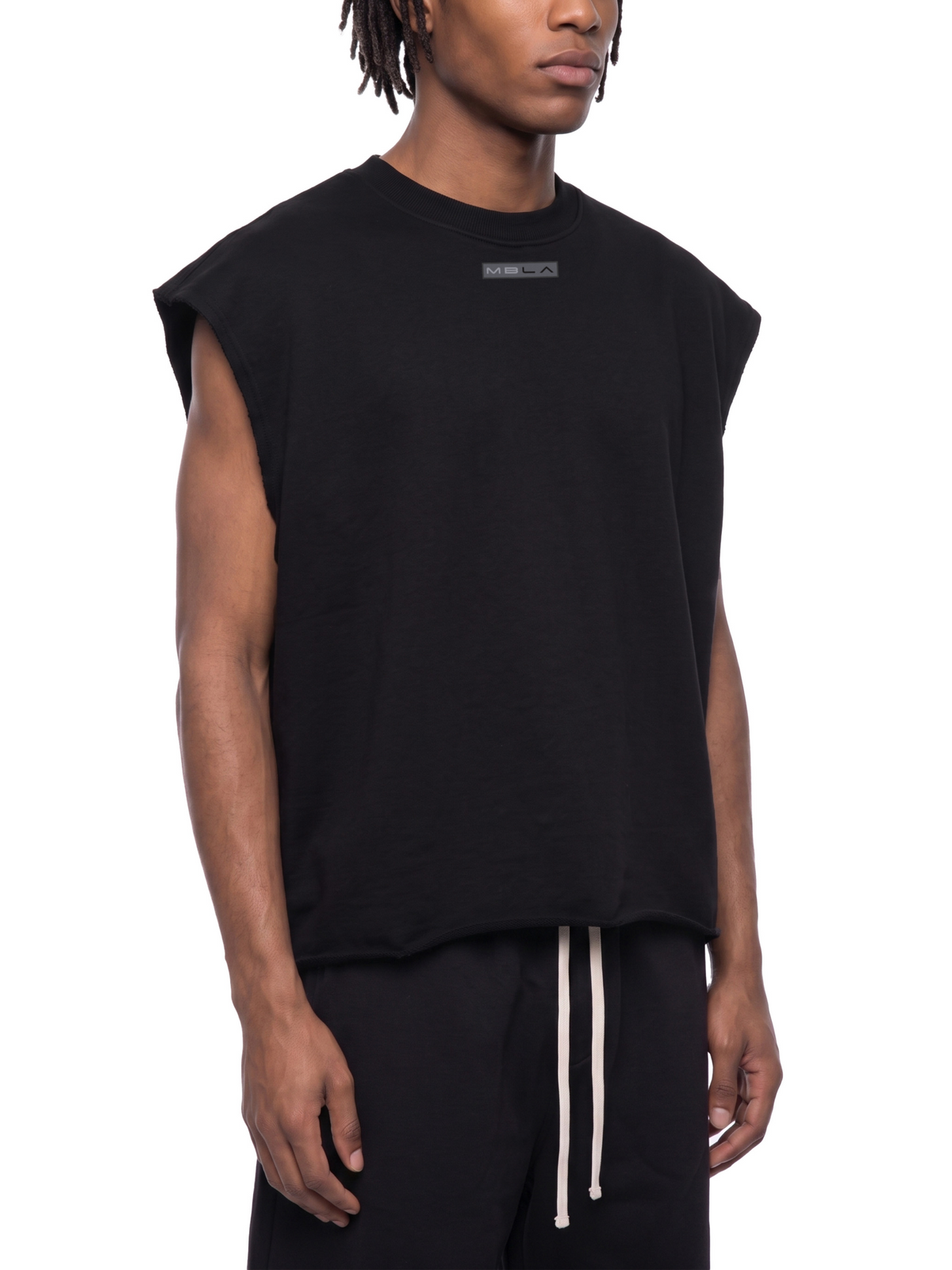 Boxy Oversized French Terry Muscle Tee