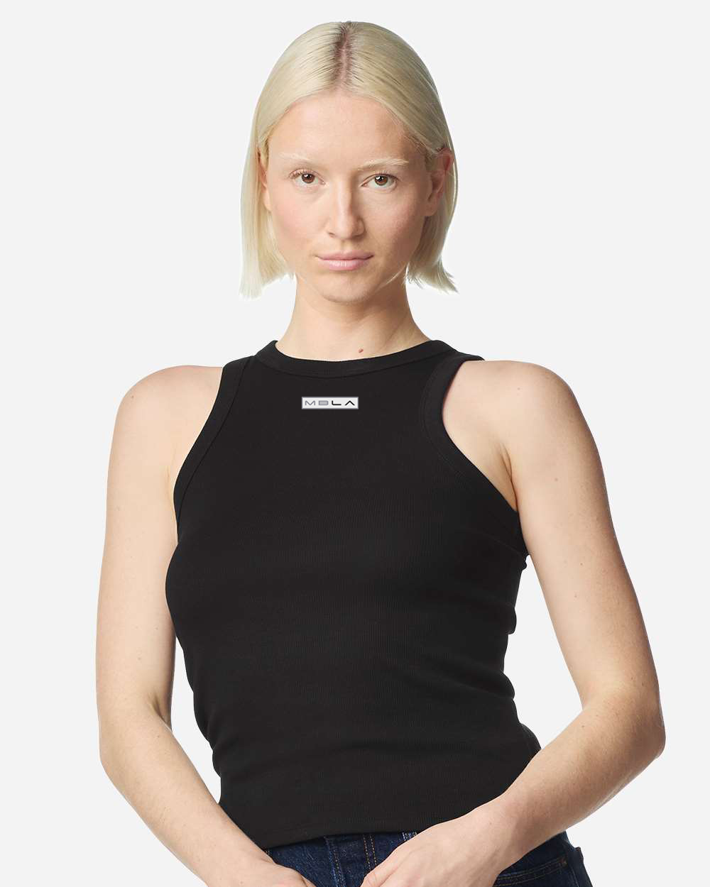 Baby Rib Knit Fitted Tank Top