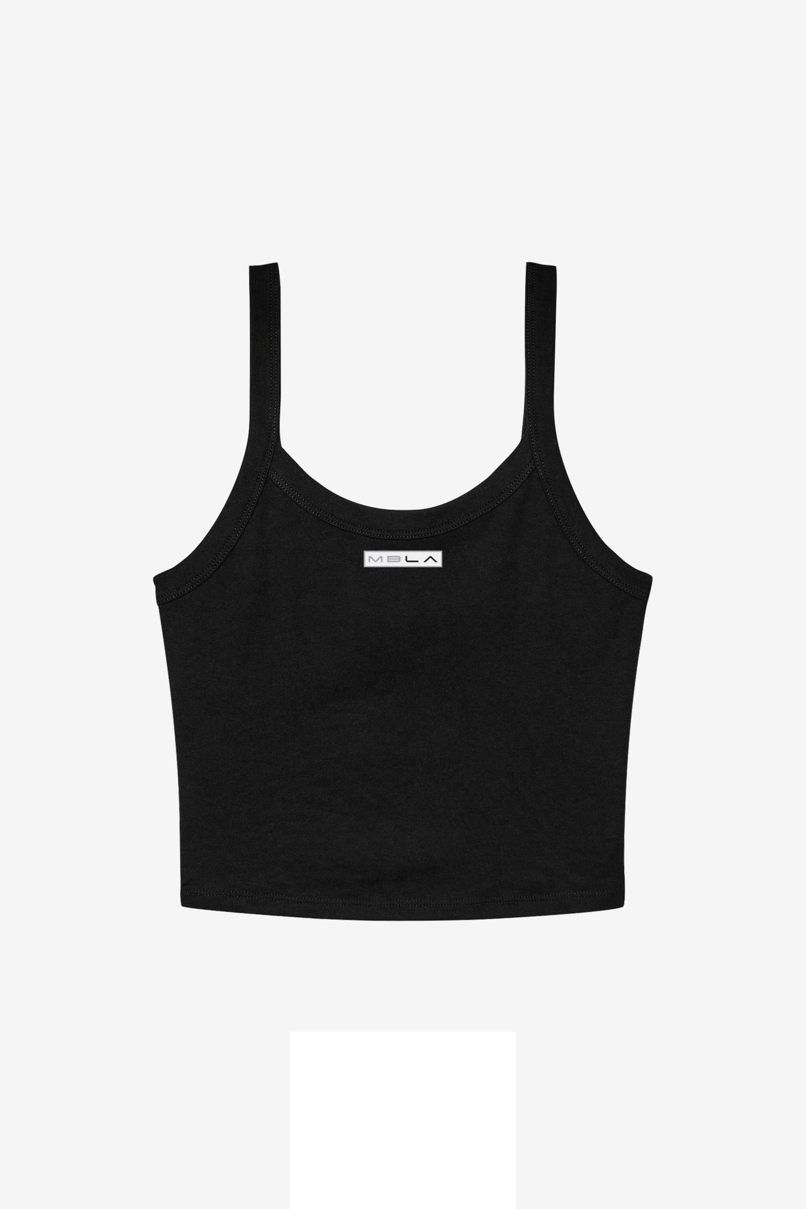 Strappy Micro Rib Cropped Tank Top