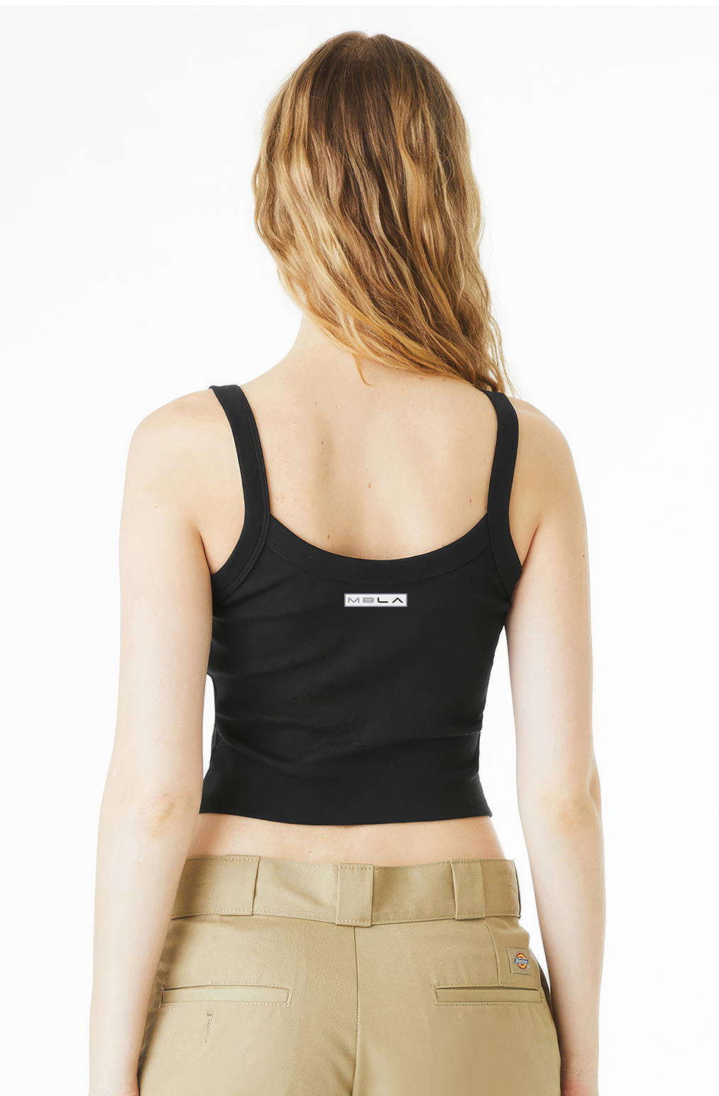Strappy Micro Rib Cropped Tank Top
