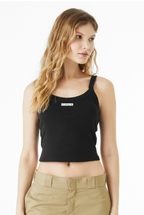 Strappy Micro Rib Cropped Tank Top
