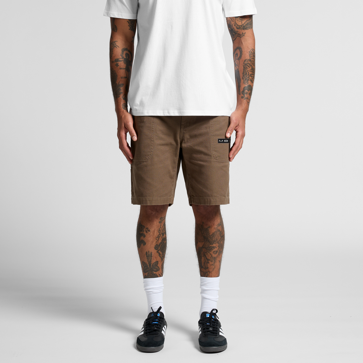 Street Deck Canvas Skate Shorts