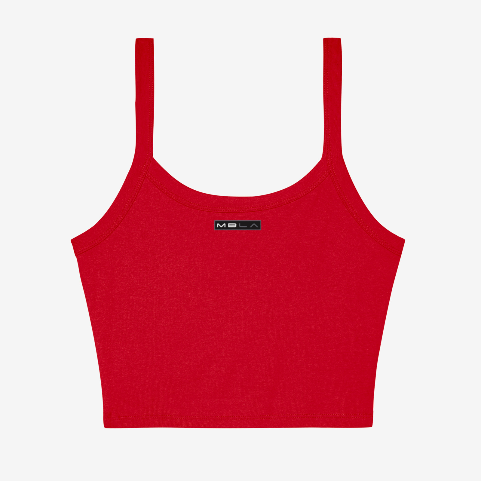 Strappy Micro Rib Cropped Tank Top