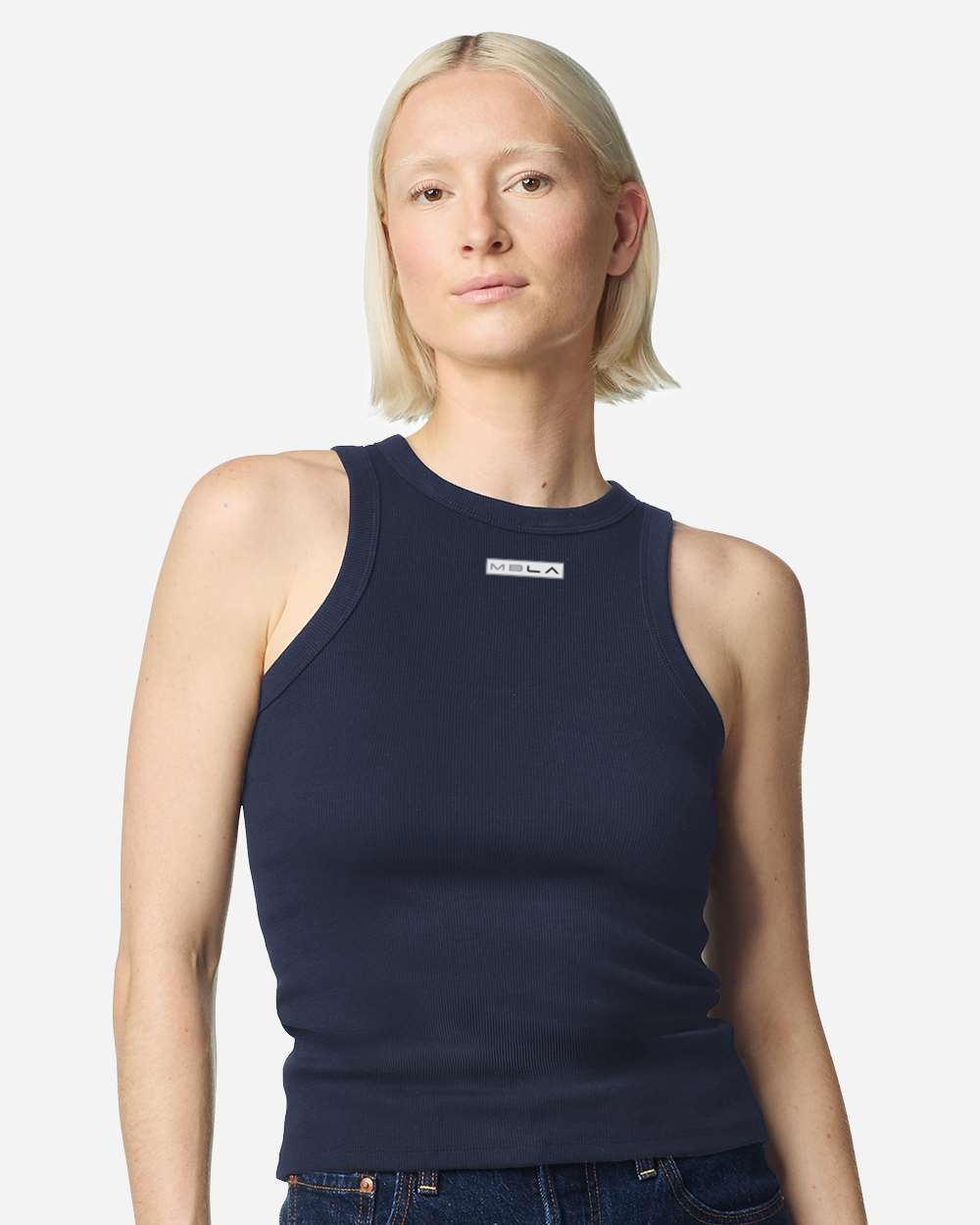 Baby Rib Knit Fitted Tank Top