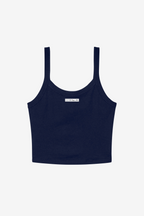 Strappy Micro Rib Cropped Tank Top