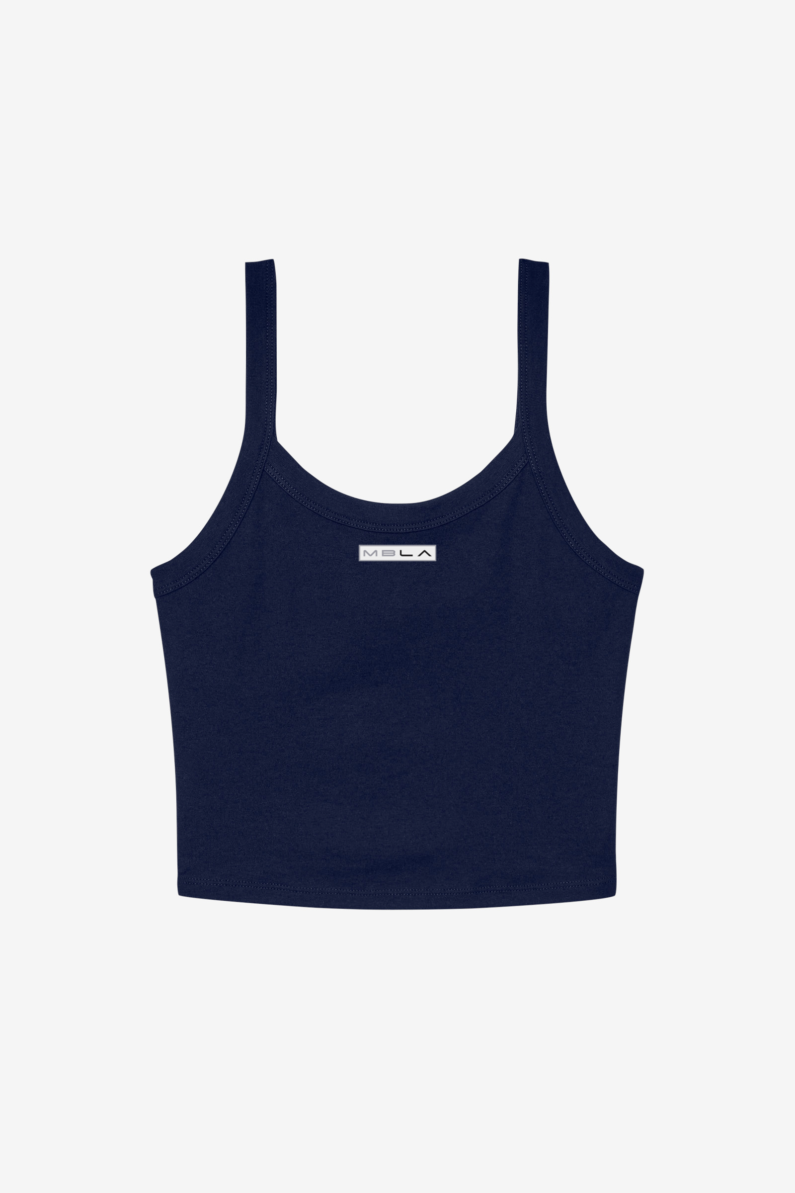 Strappy Micro Rib Cropped Tank Top