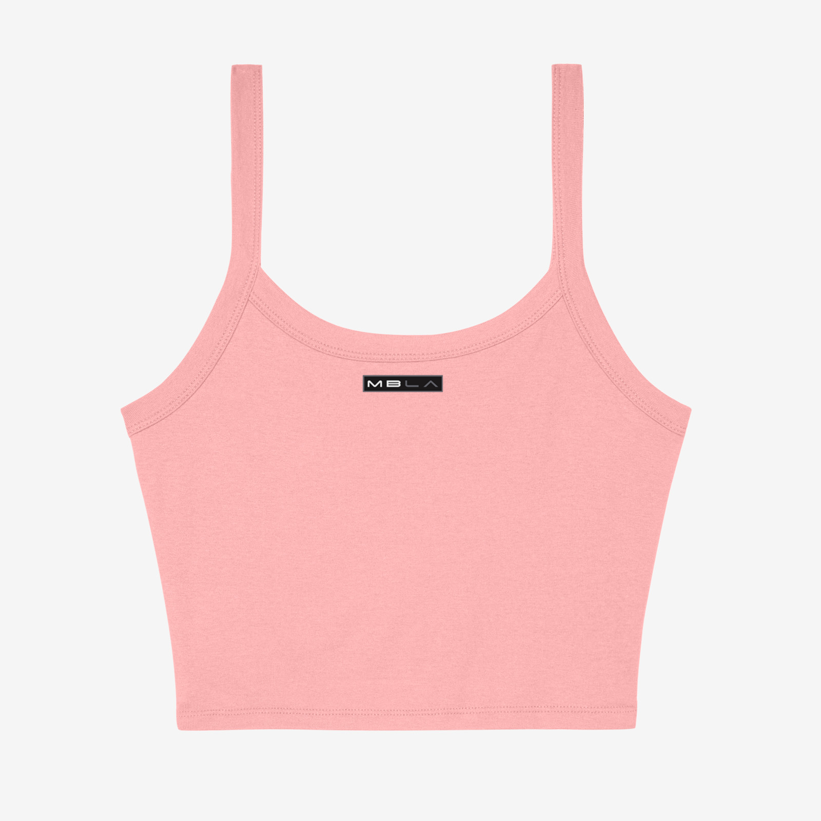 Strappy Micro Rib Cropped Tank Top