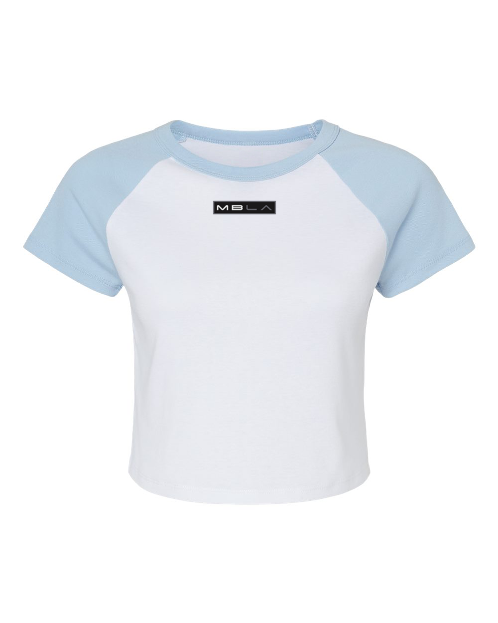 Raglan Micro Ribbed Baby Cropped Tee