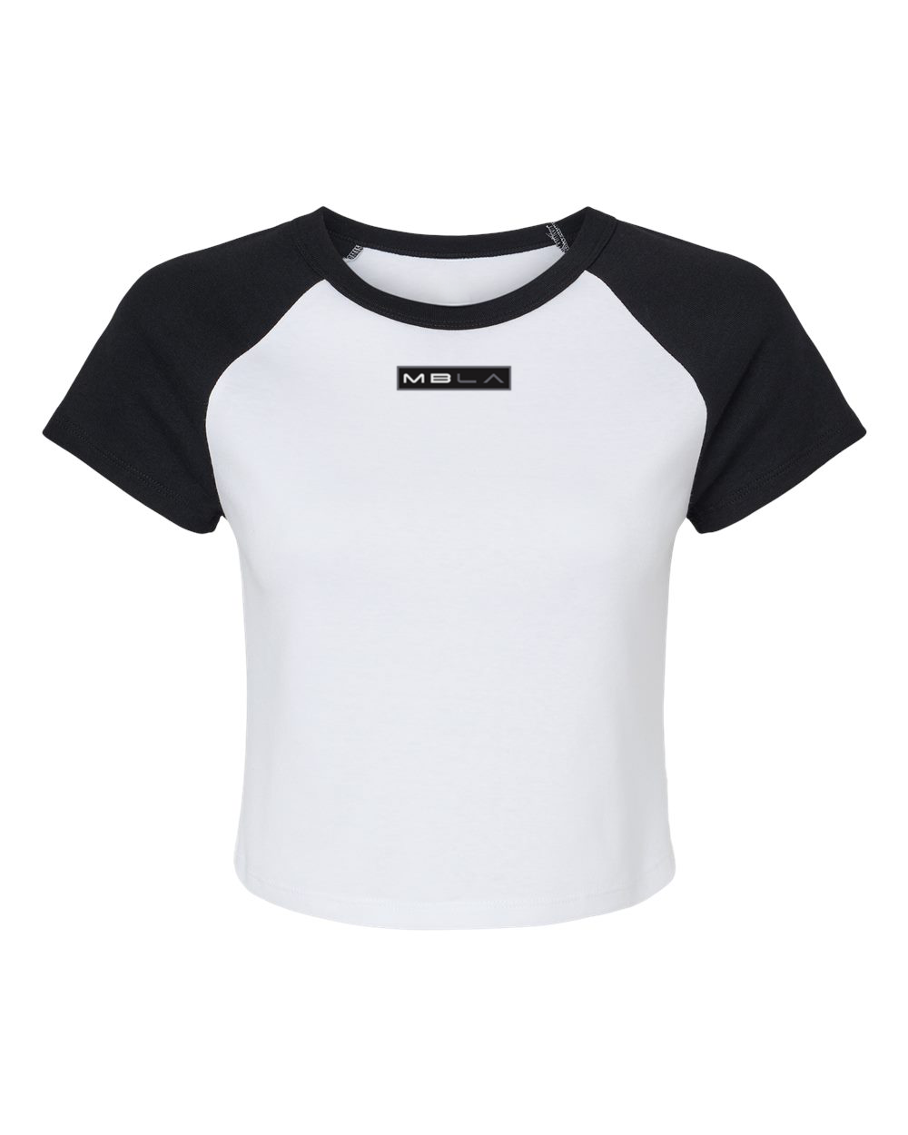Raglan Micro Ribbed Baby Cropped Tee