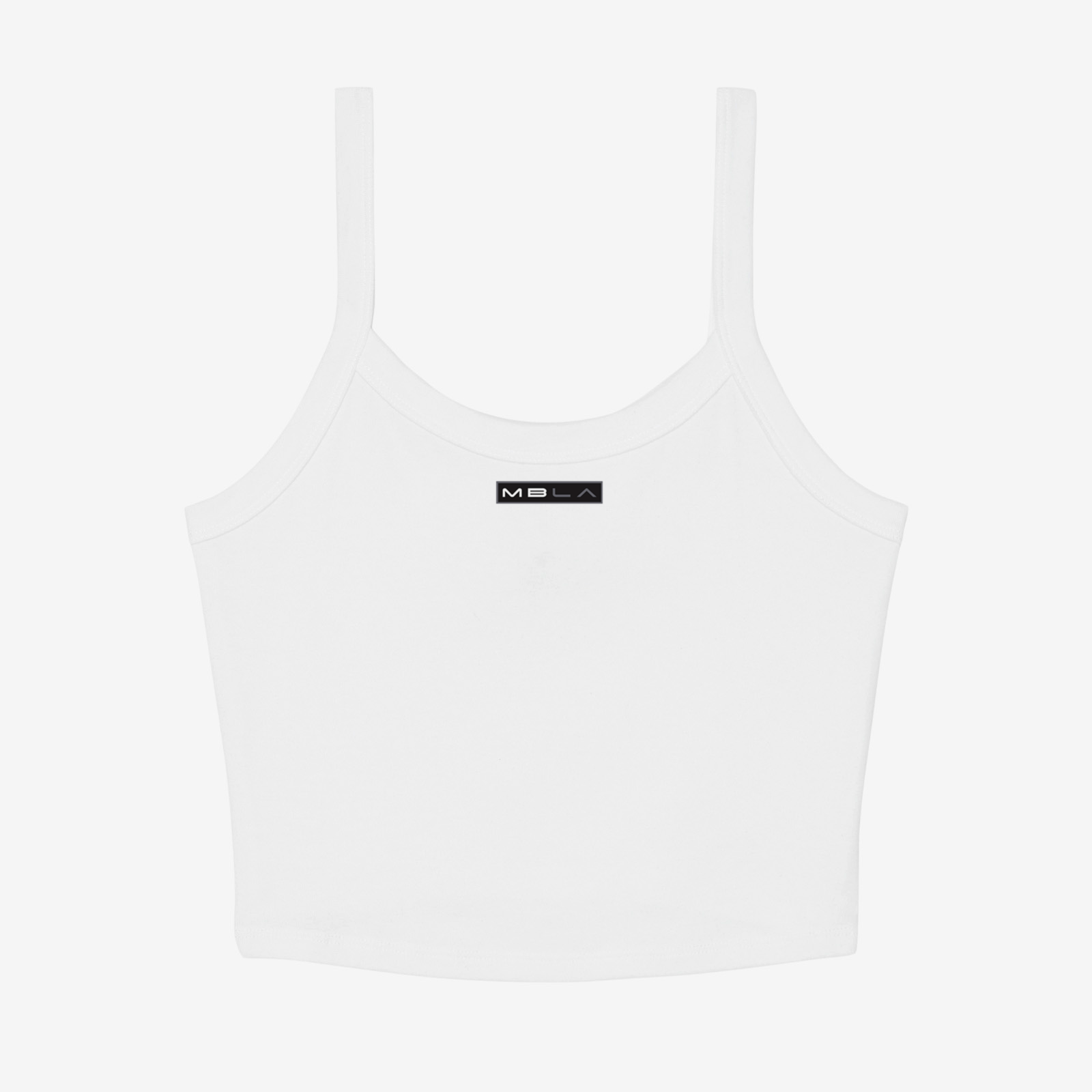 Strappy Micro Rib Cropped Tank Top